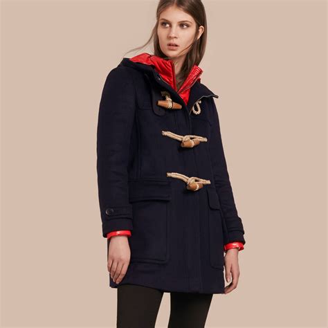 burberry navy duffle coat|duffle coat Burberry femme.